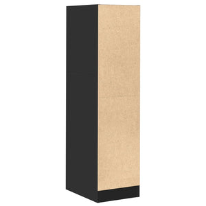 vidaXL Apothekerschrank Schwarz 30x41x118 cm Holzwerkstoff