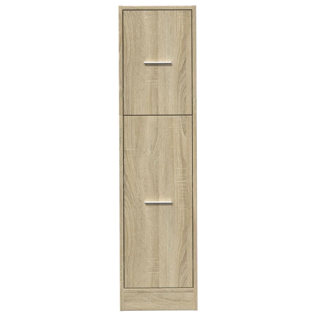 vidaXL Apothekerschrank Sonoma-Eiche 30x41x118 cm Holzwerkstoff