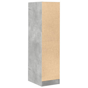 vidaXL Apothekerschrank Betongrau 30x41x118 cm Holzwerkstoff