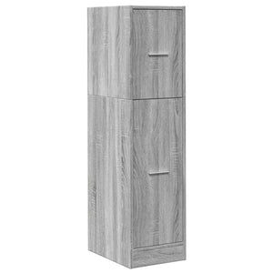 vidaXL Apothekerschrank Grau Sonoma 30x41x118 cm Holzwerkstoff