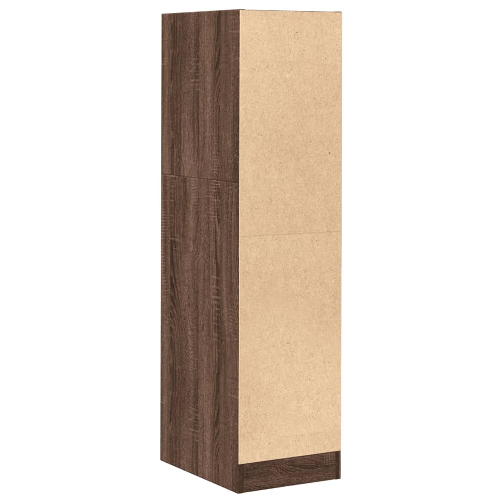 vidaXL Apothekerschrank Braun Eichen-Optik 30x41x118 cm Holzwerkstoff