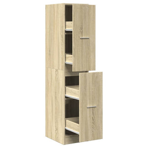 Apothekerschrank Sonoma-Eiche 30x41x144,5 cm Holzwerkstoff Stilecasa