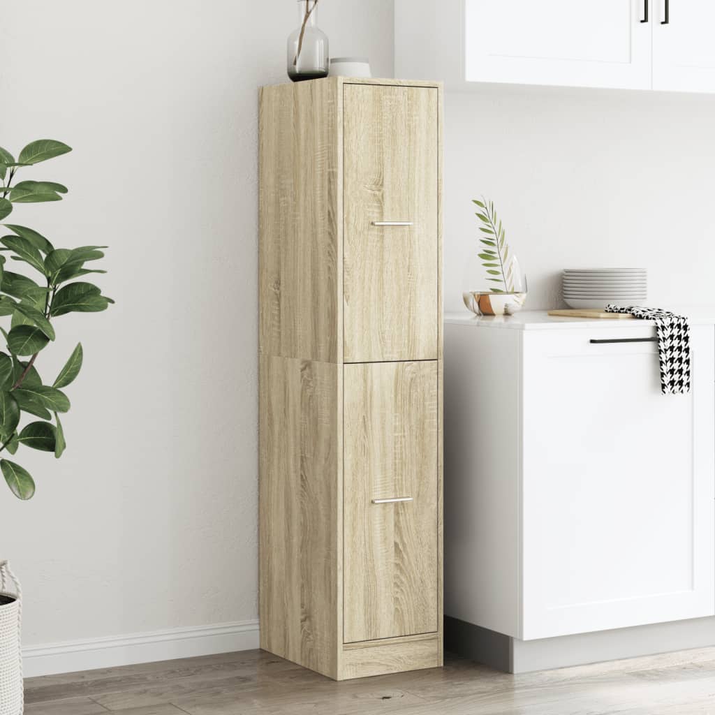 Apothekerschrank Sonoma-Eiche 30x41x144,5 cm Holzwerkstoff Stilecasa