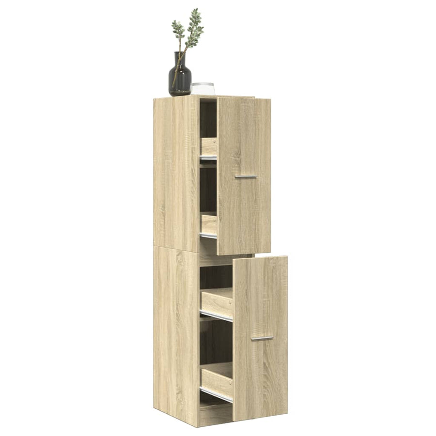 Apothekerschrank Sonoma-Eiche 30x41x144,5 cm Holzwerkstoff Stilecasa