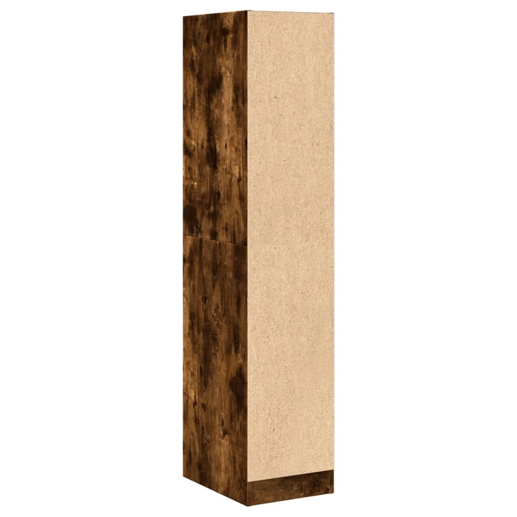 vidaXL Apothekerschrank Räuchereiche 30x41x144,5 cm Holzwerkstoff