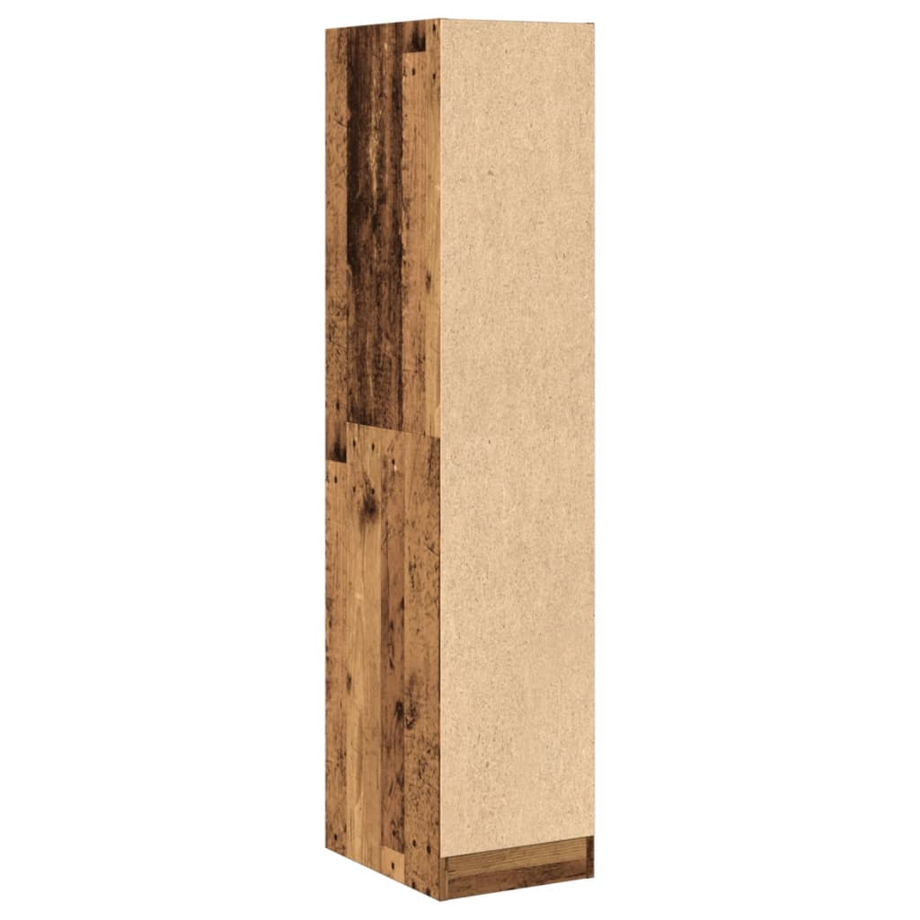 vidaXL Apothekerschrank Altholz-Optik 30x41x144,5 cm Holzwerkstoff