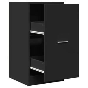 vidaXL Apothekerschrank Schwarz 40x41x77,5 cm Holzwerkstoff