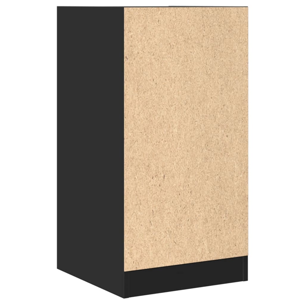 vidaXL Apothekerschrank Schwarz 40x41x77,5 cm Holzwerkstoff