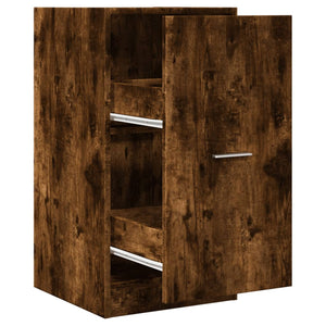 vidaXL Apothekerschrank Räuchereiche 40x41x77,5 cm Holzwerkstoff