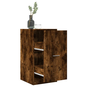 vidaXL Apothekerschrank Räuchereiche 40x41x77,5 cm Holzwerkstoff