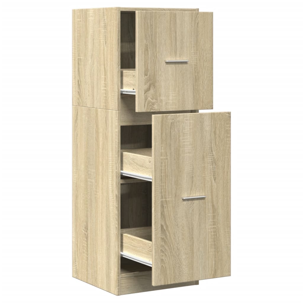 Apothekerschrank Sonoma-Eiche 40x41x118 cm Holzwerkstoff VIDAXL