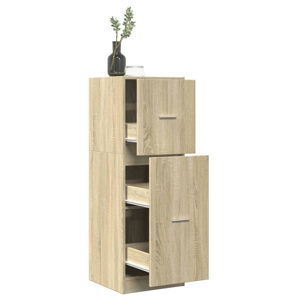 Apothekerschrank Sonoma-Eiche 40x41x118 cm Holzwerkstoff VIDAXL