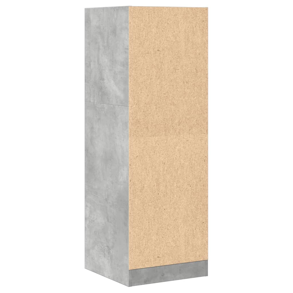 vidaXL Apothekerschrank Betongrau 40x41x118 cm Holzwerkstoff