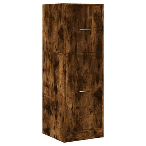 vidaXL Apothekerschrank Räuchereiche 40x41x118 cm Holzwerkstoff