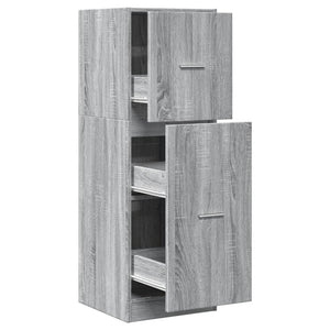 vidaXL Apothekerschrank Grau Sonoma 40x41x118 cm Holzwerkstoff