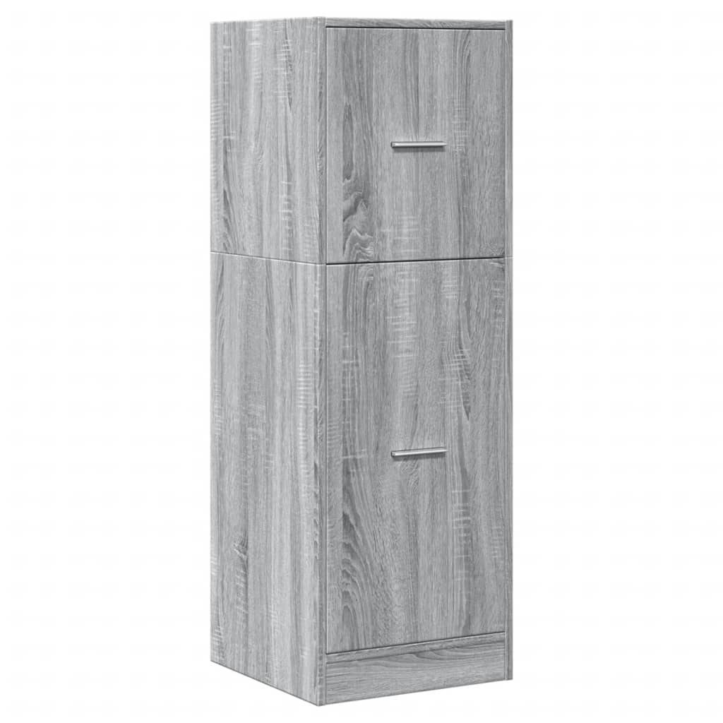 vidaXL Apothekerschrank Grau Sonoma 40x41x118 cm Holzwerkstoff