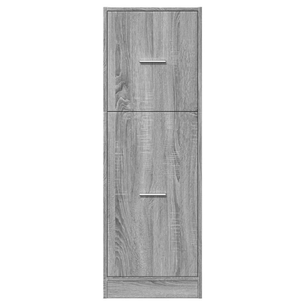 vidaXL Apothekerschrank Grau Sonoma 40x41x118 cm Holzwerkstoff