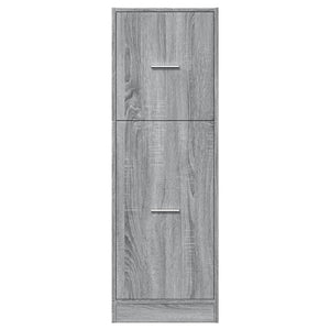 vidaXL Apothekerschrank Grau Sonoma 40x41x118 cm Holzwerkstoff