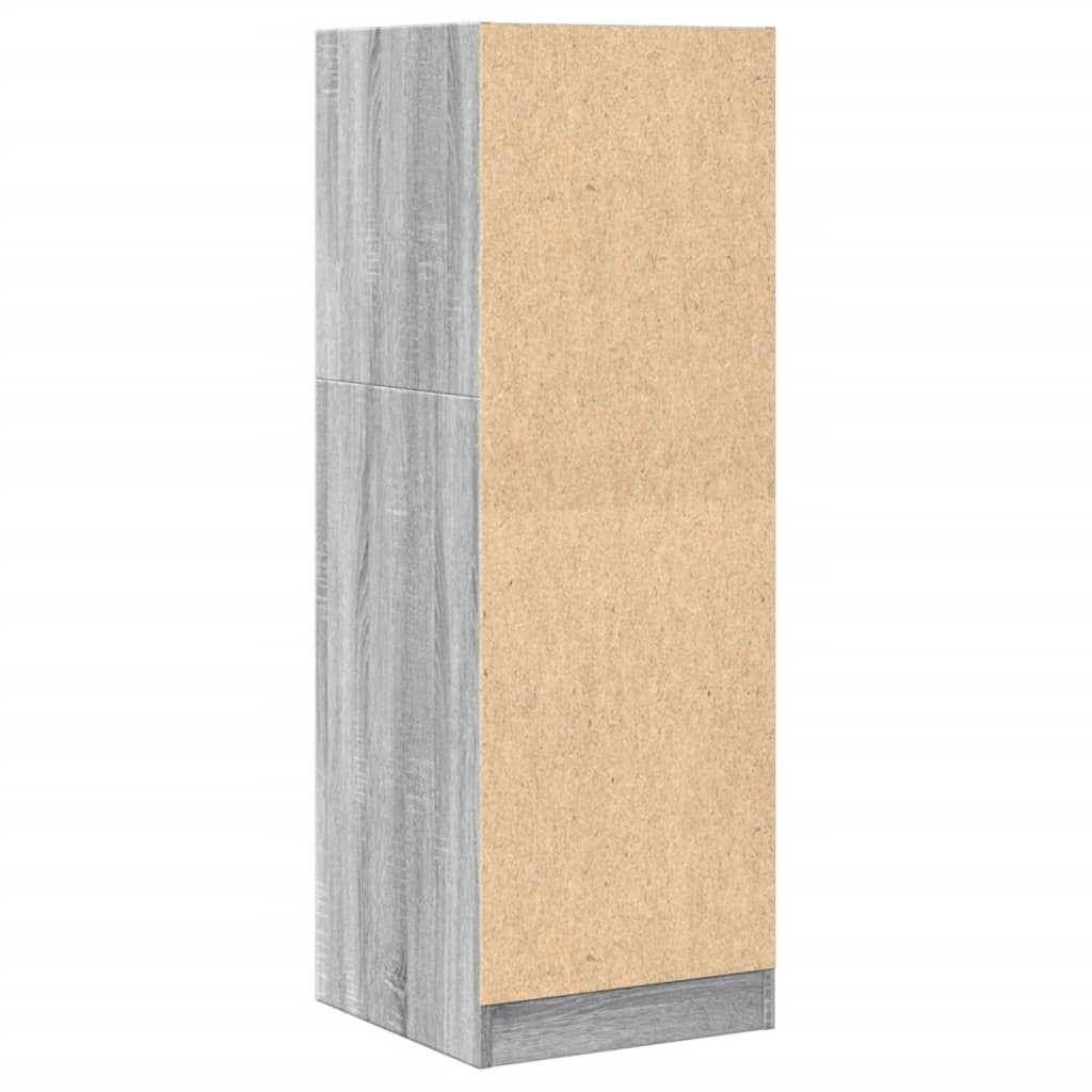 vidaXL Apothekerschrank Grau Sonoma 40x41x118 cm Holzwerkstoff