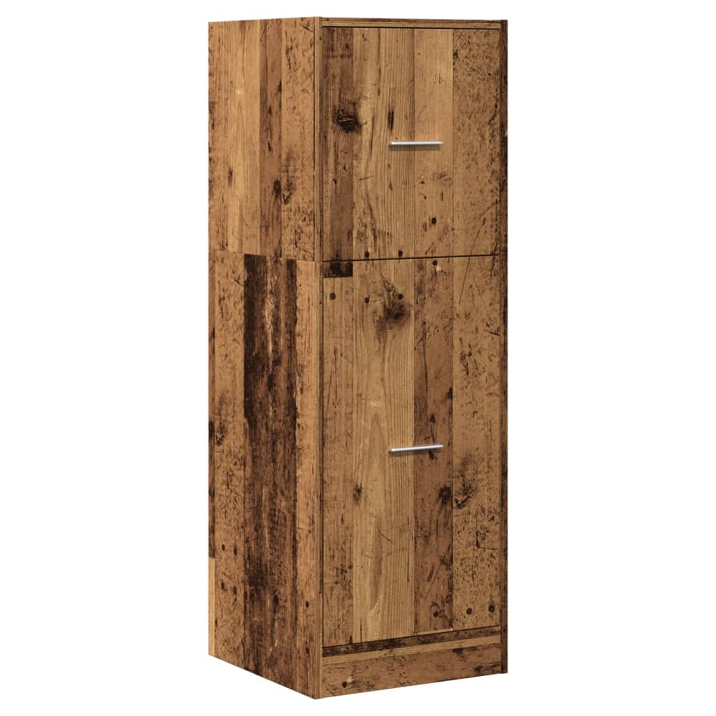 vidaXL Apothekerschrank Altholz-Optik 40x41x118 cm Holzwerkstoff