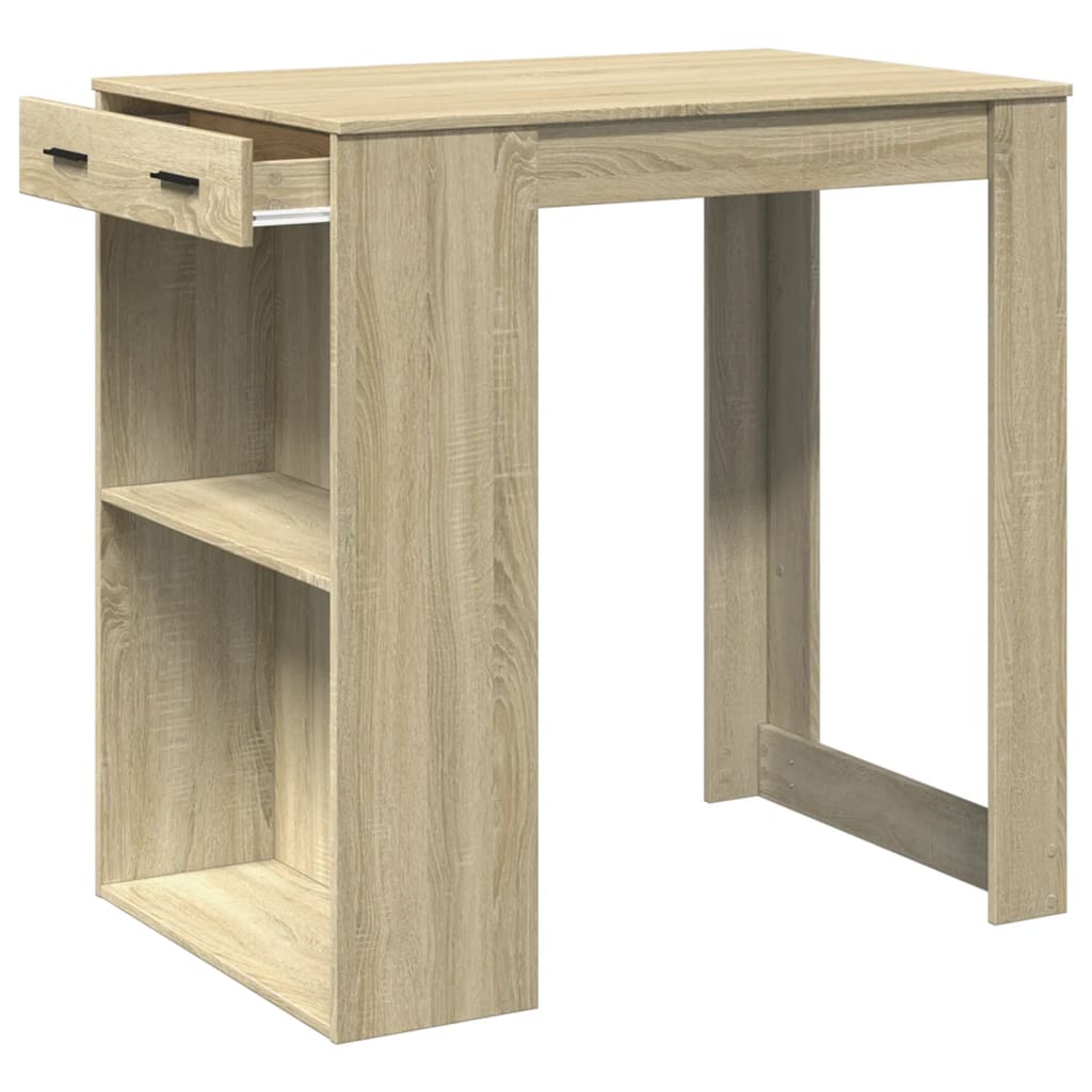 Bartisch Sonoma-Eiche 102x70x103,5 cm Holzwerkstoff