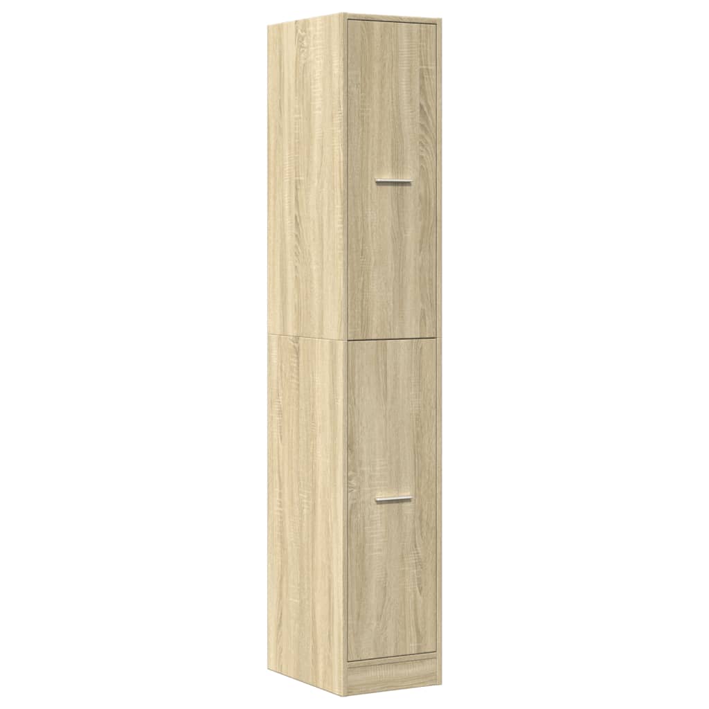 vidaXL Apothekerschrank Sonoma-Eiche 30x41x174,5 cm Holzwerkstoff