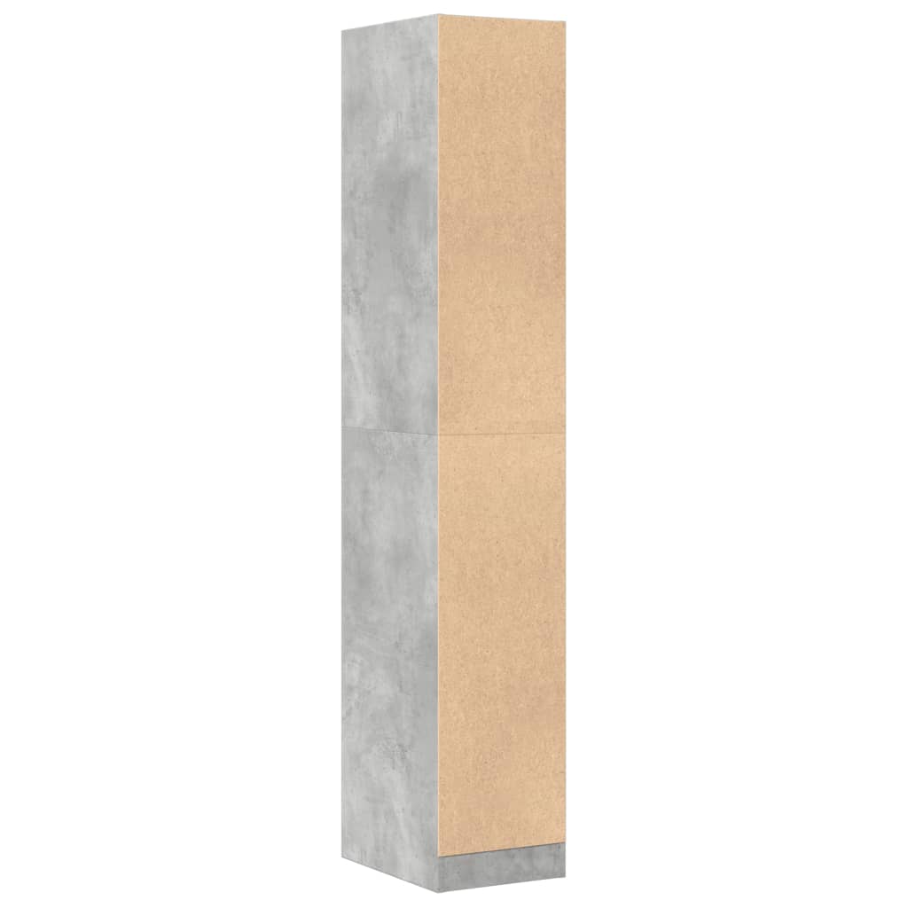 vidaXL Apothekerschrank Betongrau 30x41x174,5 cm Holzwerkstoff