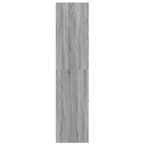 vidaXL Apothekerschrank Grau Sonoma 30x41x174,5 cm Holzwerkstoff