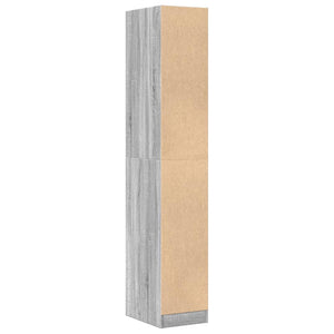 vidaXL Apothekerschrank Grau Sonoma 30x41x174,5 cm Holzwerkstoff