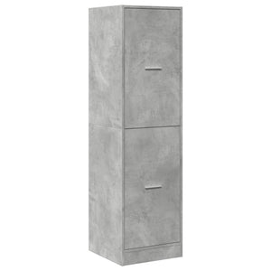 vidaXL Apothekerschrank Betongrau 40x41x144,5 cm Holzwerkstoff