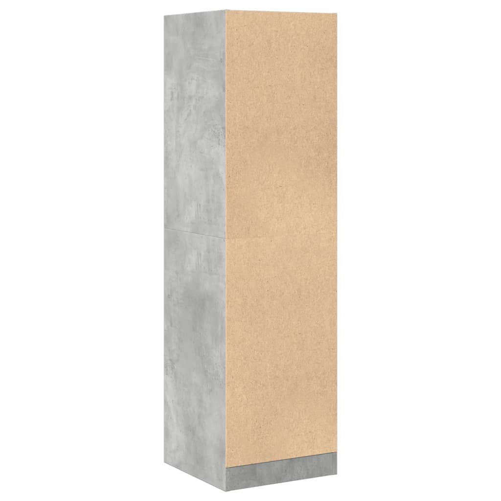 vidaXL Apothekerschrank Betongrau 40x41x144,5 cm Holzwerkstoff