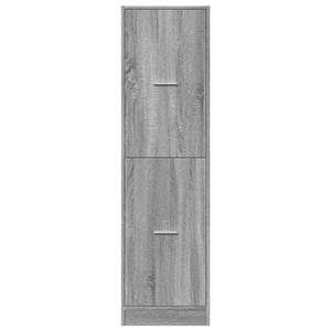 vidaXL Apothekerschrank Grau Sonoma 40x41x144,5 cm Holzwerkstoff