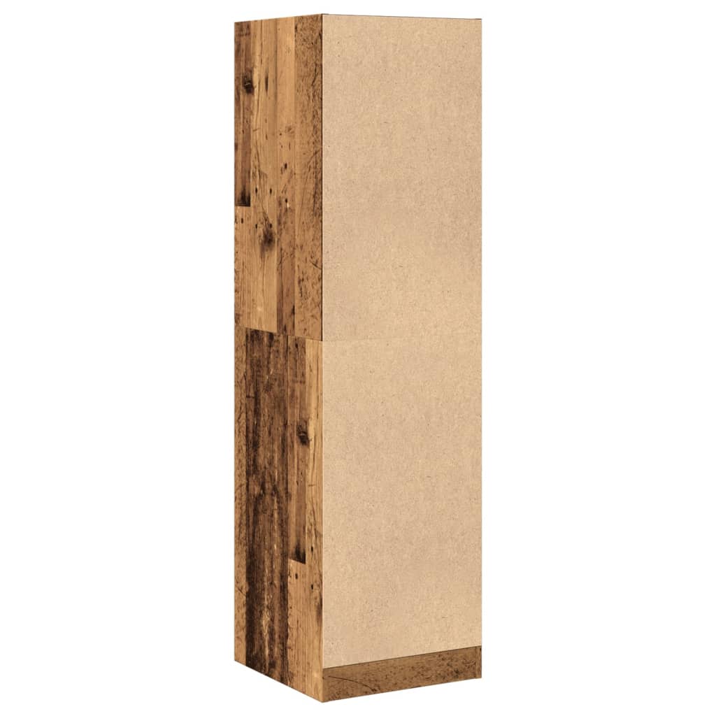 vidaXL Apothekerschrank Altholz-Optik 40x41x144,5 cm Holzwerkstoff