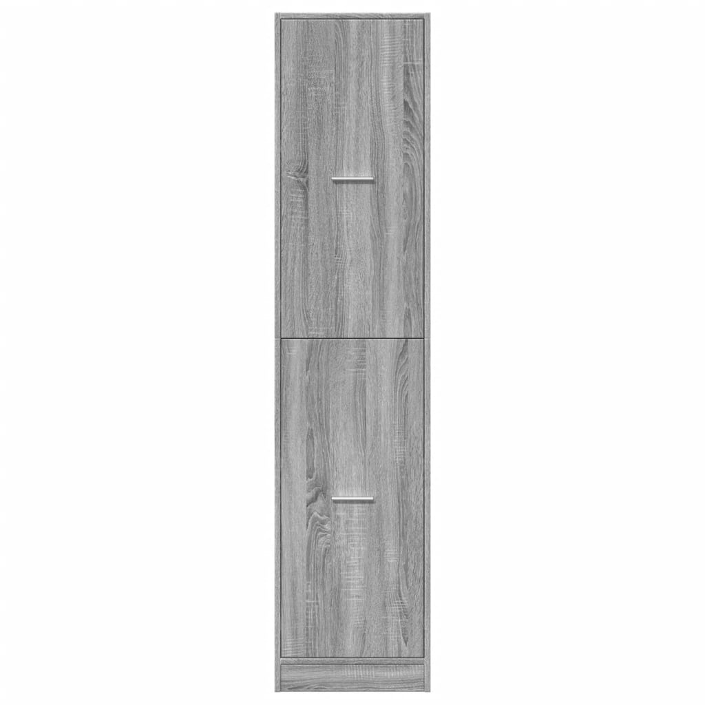 vidaXL Apothekerschrank Grau Sonoma 40x41x174,5 cm Holzwerkstoff