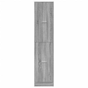 vidaXL Apothekerschrank Grau Sonoma 40x41x174,5 cm Holzwerkstoff