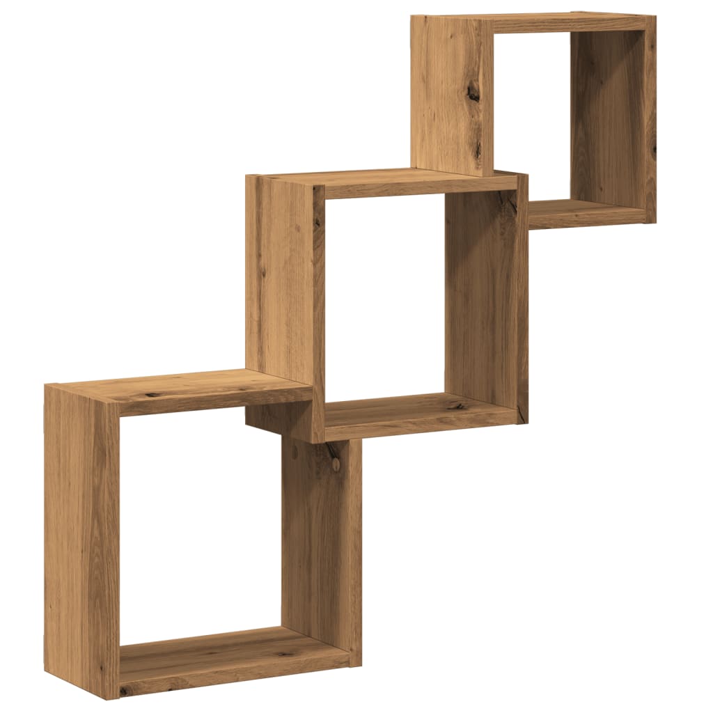 vidaXL Wandregale Artisan-Eiche 68x15x68 cm Holzwerkstoff