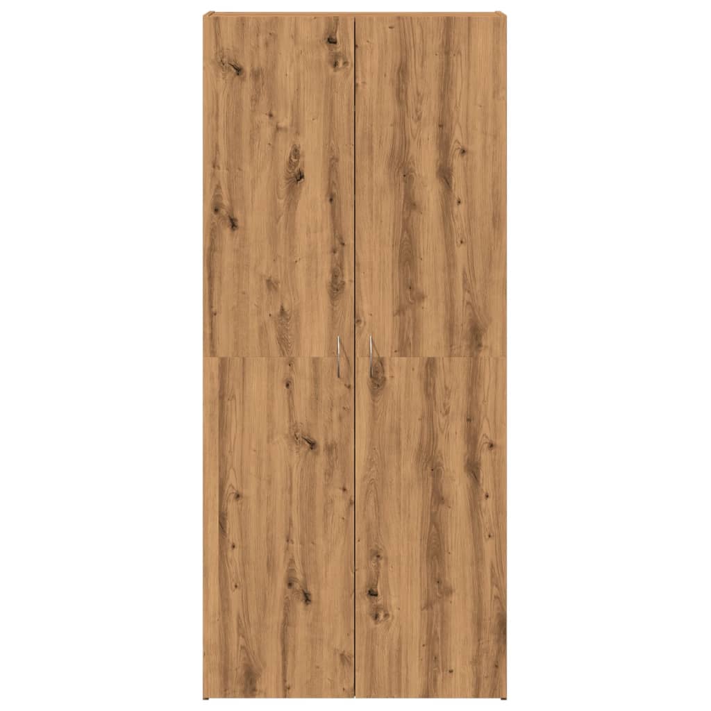 Schuhschrank Artisan-Eiche 80x35,5x180 cm Holzwerkstoff