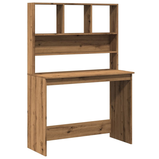 Schreibtisch mit Regal Artisan-Eiche 102x45x148cm Holzwerkstoff