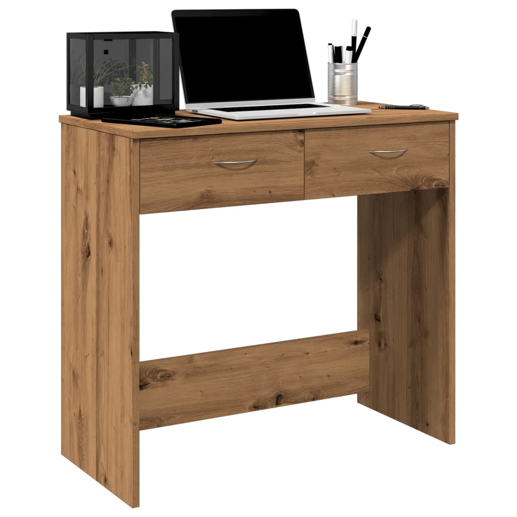 vidaXL Schreibtisch Artisan-Eiche 80x40x75 cm Holzwerkstoff