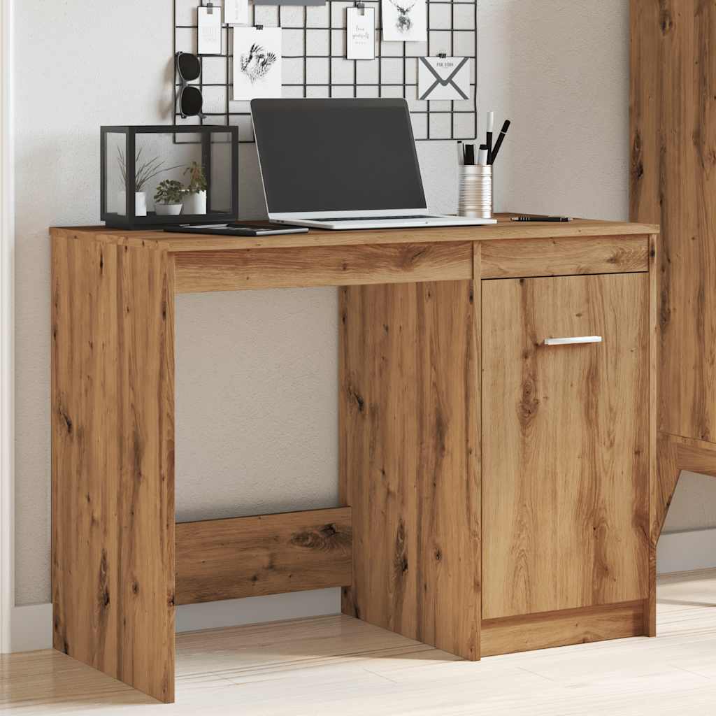 vidaXL Schreibtisch Artisan-Eiche 100x50x76 cm Holzwerkstoff