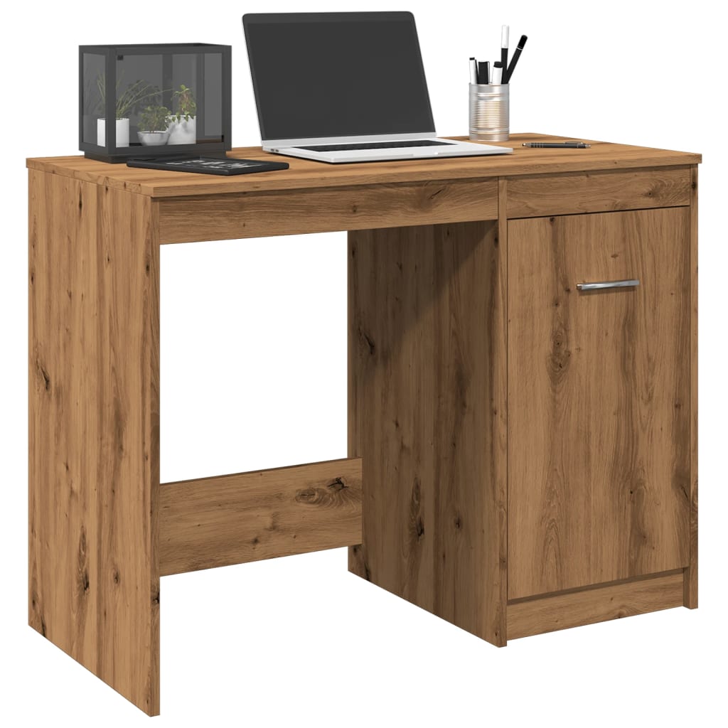 vidaXL Schreibtisch Artisan-Eiche 100x50x76 cm Holzwerkstoff