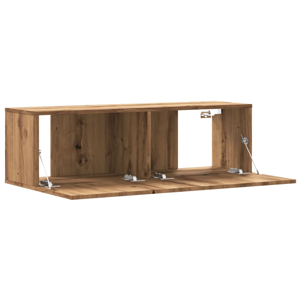 TV-Wandschrank Artisan-Eiche 100x30x30 cm Holzwerkstoff VIDAXL