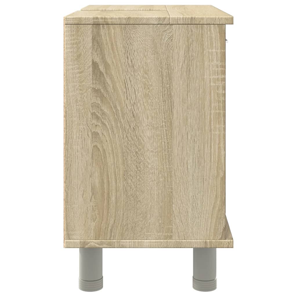 vidaXL Badezimmerschrank Sonoma-Eiche 60x32x53,5 cm Holzwerkstoff