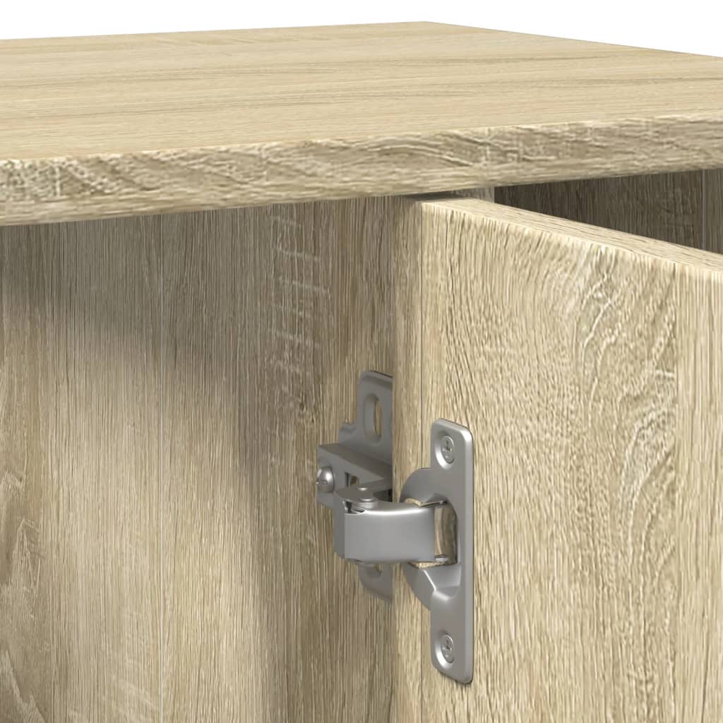 vidaXL Badezimmerschrank Sonoma-Eiche 60x32x53,5 cm Holzwerkstoff