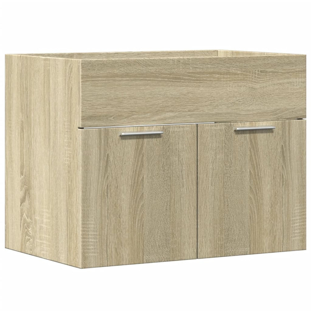 Waschbeckenunterschrank Sonoma-Eiche 60x38,5x46cm Holzwerkstoff VIDAXL