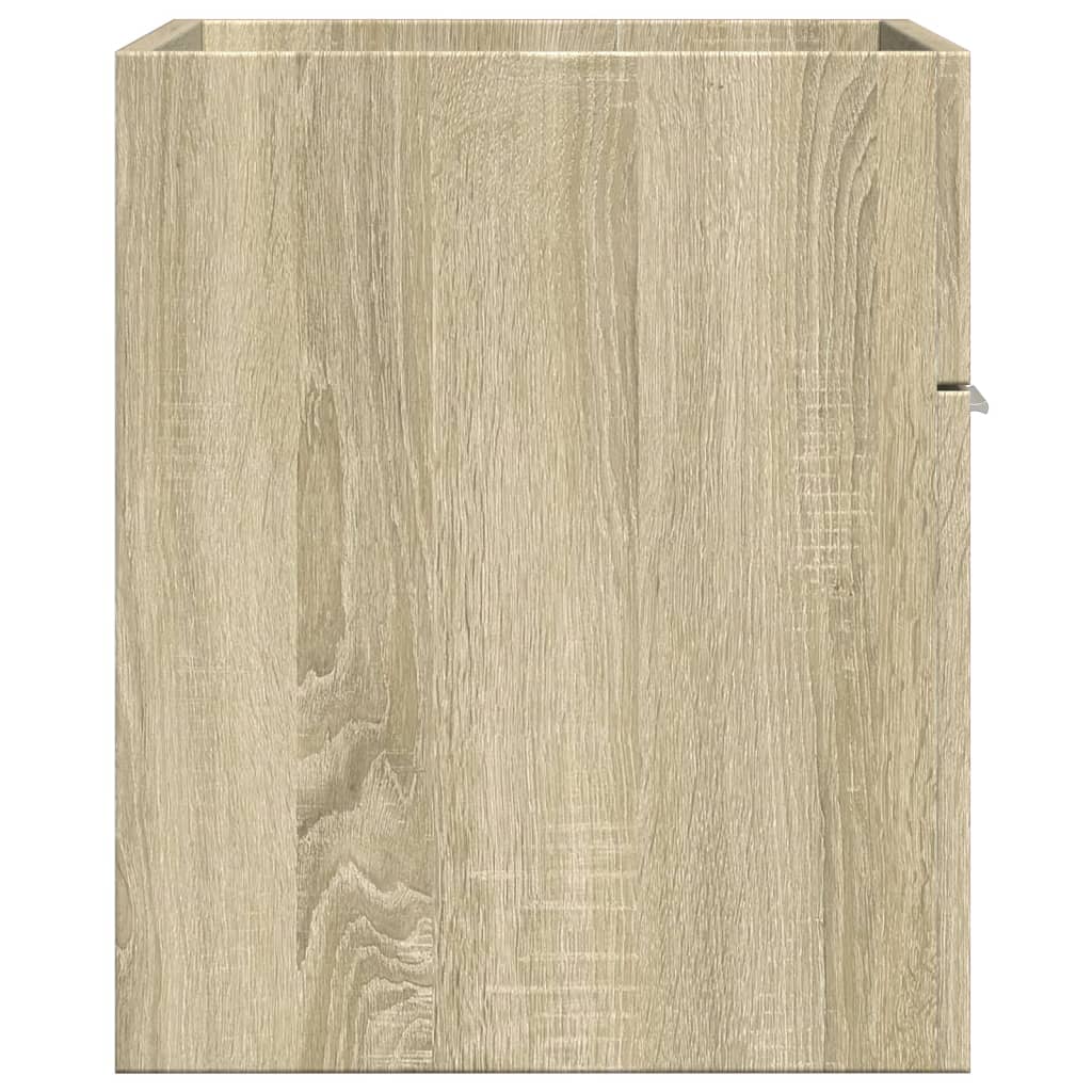 Waschbeckenunterschrank Sonoma-Eiche 60x38,5x46cm Holzwerkstoff VIDAXL