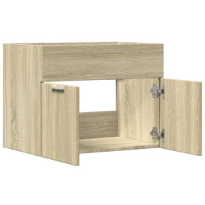 Waschbeckenunterschrank Sonoma-Eiche 60x38,5x46cm Holzwerkstoff VIDAXL