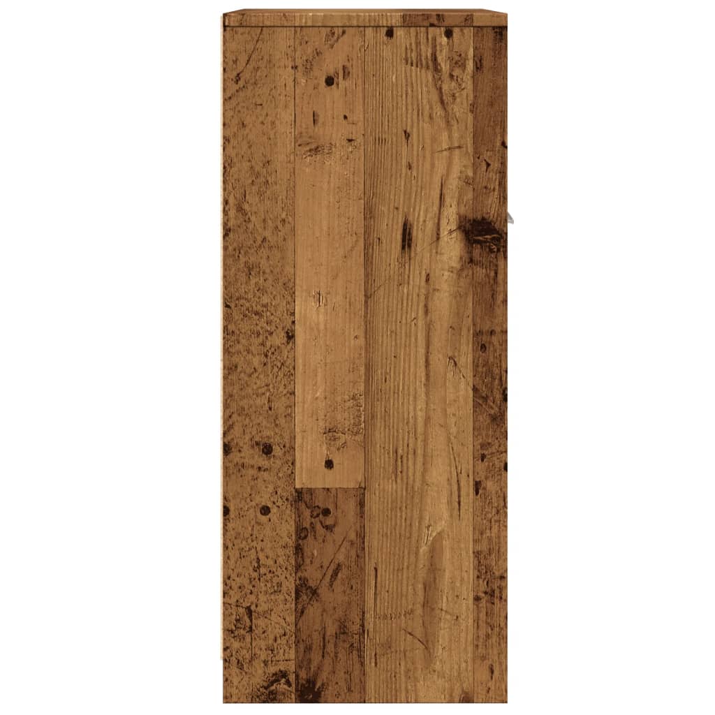 Badschrank Altholz-Optik 60x33x80 cm Holzwerkstoff