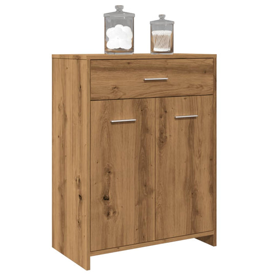 Badschrank Artisan-Eiche 60x33x80 cm Holzwerkstoff