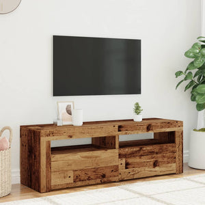 vidaXL TV-Schrank mit LED Altholz-Optik 120x35x40 cm Holzwerkstoff